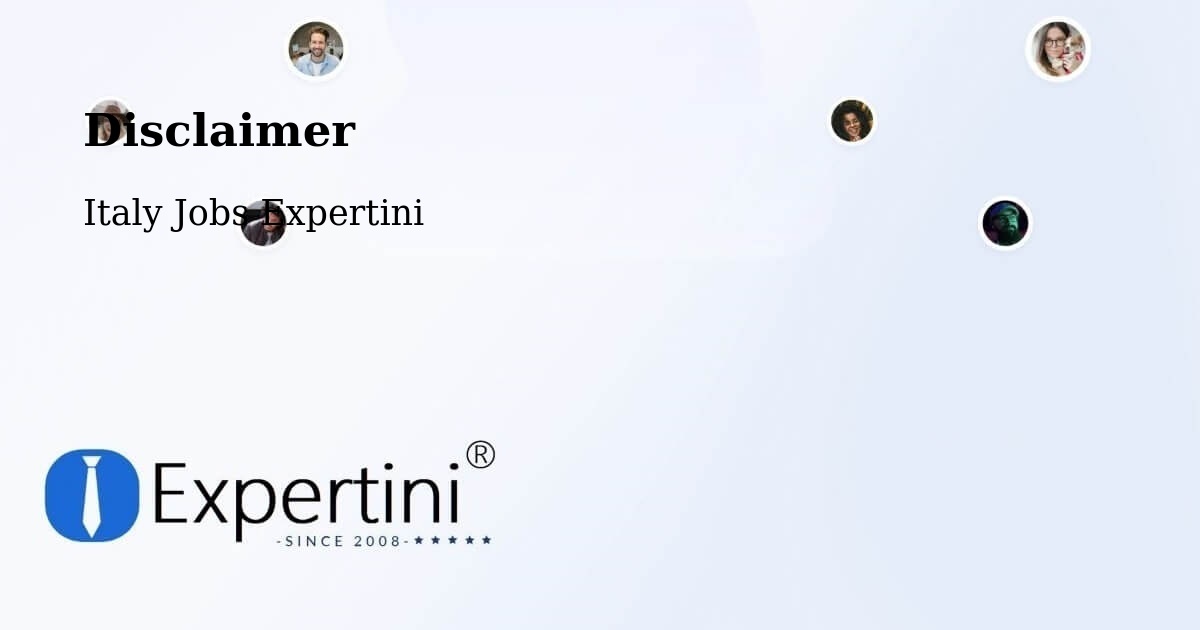 Disclaimer – Travesio - Italy Jobs Expertini