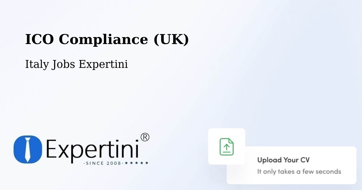 UK Data Protection & ICO Compliance – Travesio - Italy Jobs Expertini